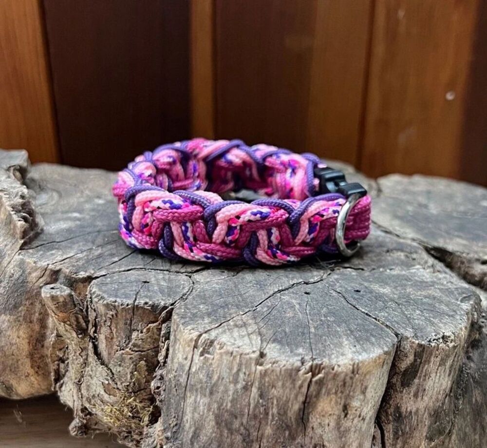 7.5 in. Size, Bracelet or Quick Release Paracord Dog Collar